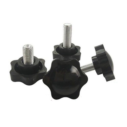 Pernos de empuñadura de mano con mango de ciruela M4 M5 M6 de seis estrellas, diapositiva de cabeza.Ø25 mm - Imagen 2 de 5