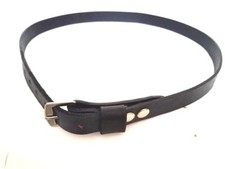 1" W HAND MADE 3MM THICK REAL LEATHER BELT S.S BUCKLE MEN WOMEN BY RANCH LAND