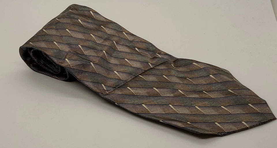 Dockers мужской галстук 100% шелк мужской шеи галстук Dupont тефлоновый зеленый 57 «L 4» W новый без ЯРЛЫКОВ - Изображение 4 из 4