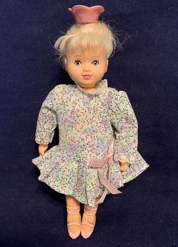 Vintage 1988 GALOOB DOLL BOUNCIN KIDS BALLERINA KID w/ Dress Works Great LGTI