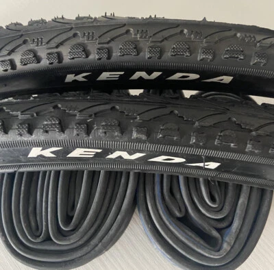 2 Copertoni KENDA citybike 700x35C nero + 2 Camere d'aria per Bici 28"