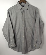 Polo Ralph Lauren Philip Classic Fit Dress Shirt Gray Men  s Size 16 32/33 Vtg