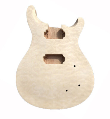 DIY Electric Guitar Body Mahogany Maple Quilted Cap HH Pickups Guitar For PRS