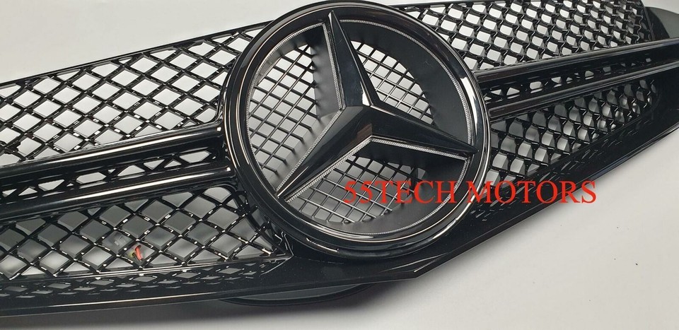 55tech Illuminated LED Star Grille For Mercedes W207 E350 E550 Coupe – Silver, 31C - View #2