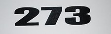 273 Engine Size Decals Fits Dodge Plymouth Mopar Dart Barracuda Small Block 273 Engine Size Decals Fits Dodge Plymouth Mopar Dart Barracuda Small Block