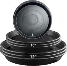 9 Pack Plant Saucer Set, 3Pcs 8 Inch 3Pcs 10 Inch 3Pcs 12 Inch Heavy Duty PP Pla