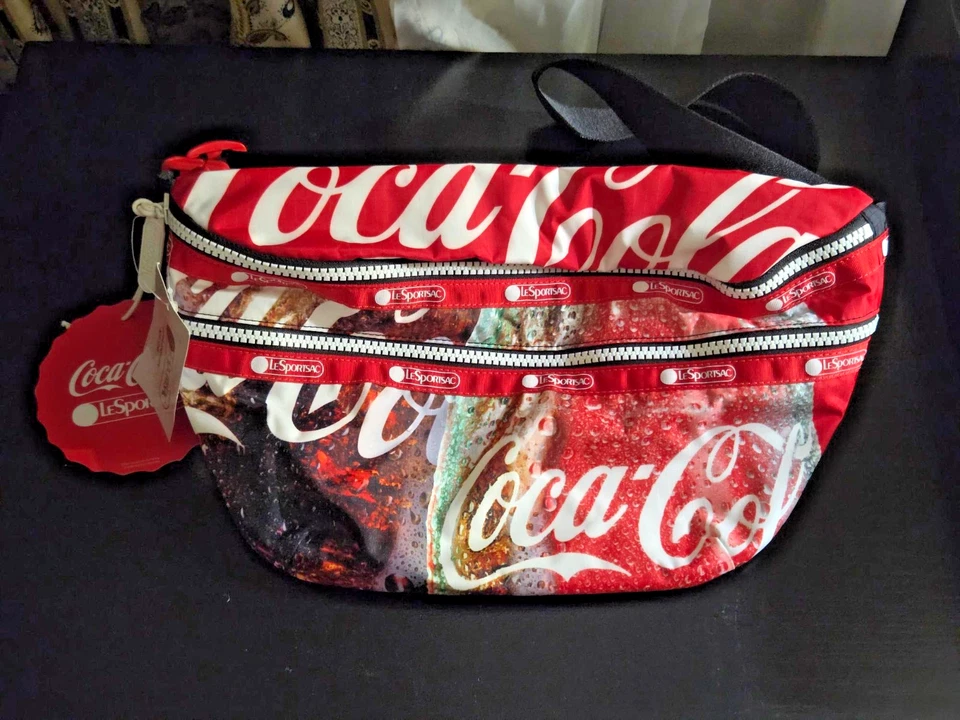 Raro LeSportsac Coca-Cola | Riñonera Nuevo con Etiquetas Bolso Cinturón Foto 2 de 4