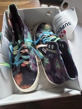 Superga Women?s Hi Top Tennis Shoes Sneakers Lug Sole  7 1/2 Alpine Tye Dye