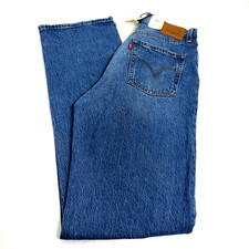 Levi  s Women  s Ribcage Straight Jeans Super High Rise Medium Wash Size 28x34