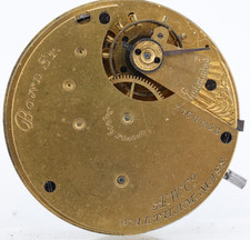 WALTHAN BOND ST. 2764453, 14s 7j POCKET WATCH MOVEMENT, FOR REPAIR (FL)