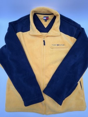 VTG 90's Tommy Hilfiger 1/4 Zip Fleece Pullover Men's Large, VG Condition.