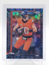 BO NIX 2025 TOPPS CHROME NEON PULSE REFRACTOR #88 DENVER BRONCOS QB Q1829