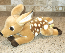 12" Miyoni Tots Aurora Spotted Fawn Plush Baby Deer Stuffed Animal Small Toy