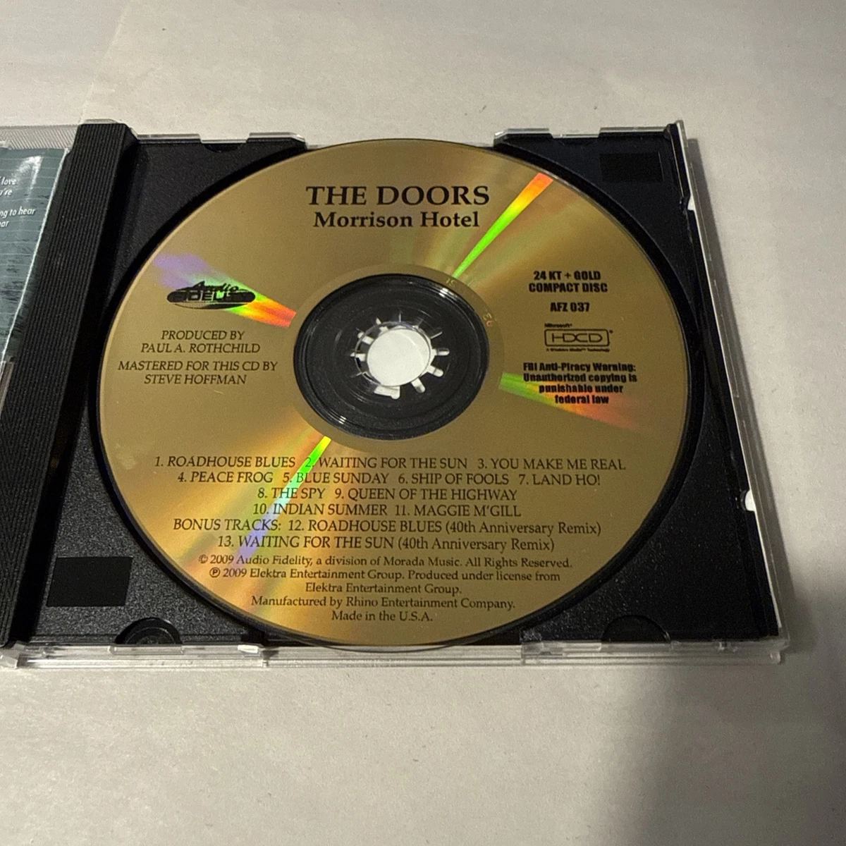 The Doors 24k Gold Disc Album Music CDs for sale | eBay