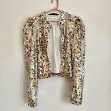 House of Harlow 1960 x Revolve Sequin Embellished Jacket | Size S