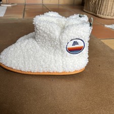 Aldi Aldimania Home Slippers Winter Hausschuhe Hausschlappen weiß Gr. 39 NEU