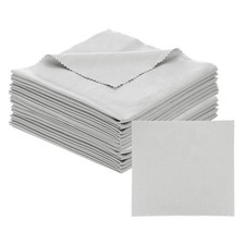 Microfiber cloth for glasses 30x30 cm, 12 pieces, grey