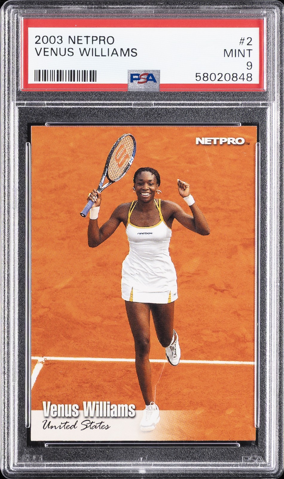 2003 NETPRO #2 VENUS WILLIAMS PSA 9