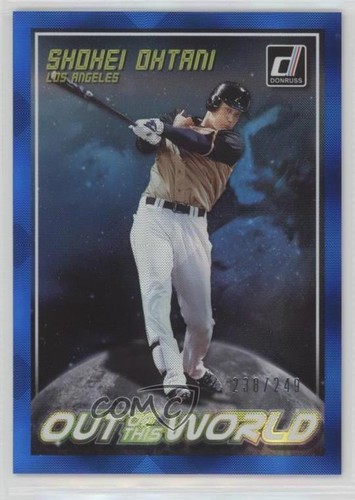 2018 Panini Donruss Out of this World Blue /249 Shohei Ohtani #OW5 Rookie RC v5x