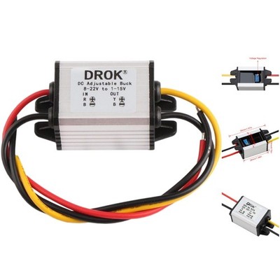 High-Efficiency Waterproof DC Buck Converter for Adjustable Voltage Regulation