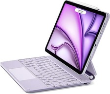 iPad Air 11 inch Case with Keyboard M3/M2, 2025/2024 , iPad Pro 11 - PURPLE