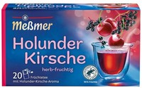 MeßMer Tee Holunder Kirsche - Kirsch FrüChtetee - 20 Beutel