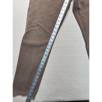 Polo Jeans Co Ralph Lauren Women Relaxed Fit Brown Denim Jeans 12x31 100% Cotton