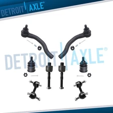 Front Inner Outer Tie Rods Sway Bar Links Ball Joints for 2008-2012 Honda Accord