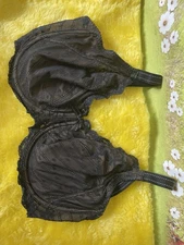 Chantelle Rive Gauche C32810 Minimizer Bra Exc. Cond. Black Lace & Nude 32DDDD 