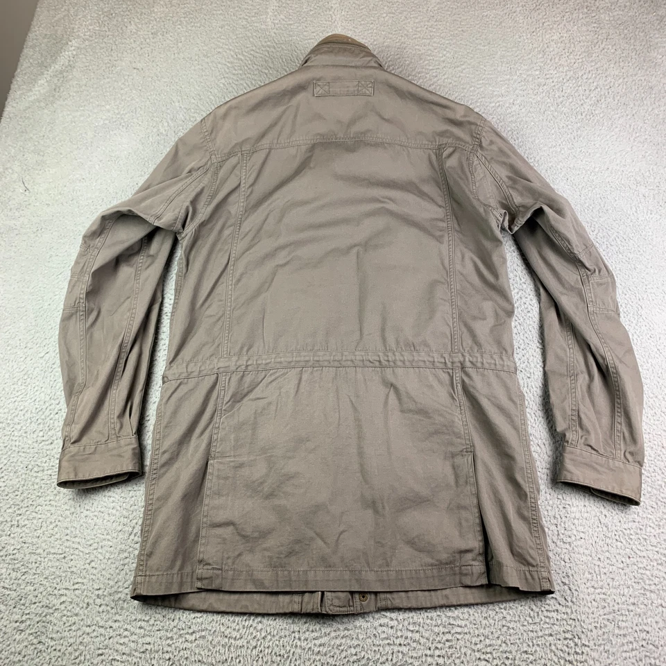 Cabelas Field Jacket Men's M Tall Army Safari Tan Shooting Chore Coat Hunting - Image 2 of 4