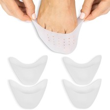 ViveSole Toe Protectors for Women  Men 4 Pcs - 2 Pairs Pack of 1 , White