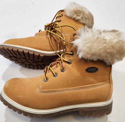 Lugz Woman's Faux Fur Convoy Brown Boots size 9