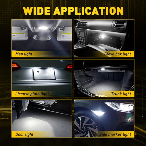 4x 6418 Festoon LED C5W 36MM License Plate Light Tag Bulb 6000K