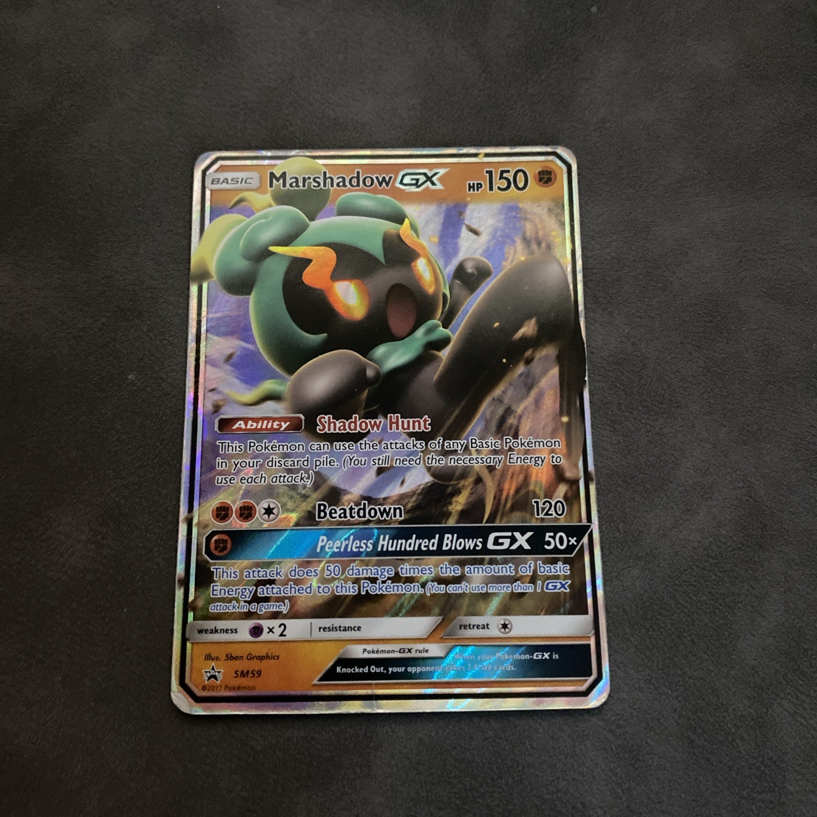 Marshadow GX SM59 Sm Holo - 2017 Pokemon - Full Art Promo