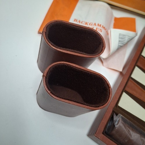 Vintage Deluxe Backgammon Set Game Attache Case Open Box New Old Stock - Picture 6 of 16