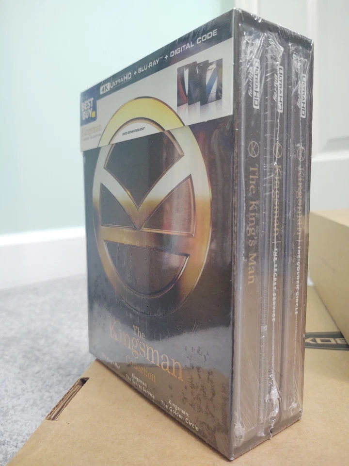 Kingsman Trilogy 4K + Blu-ray Best Buy Exclusive By Matthew Vaughn Sealed Boxset Foto 2 de 4