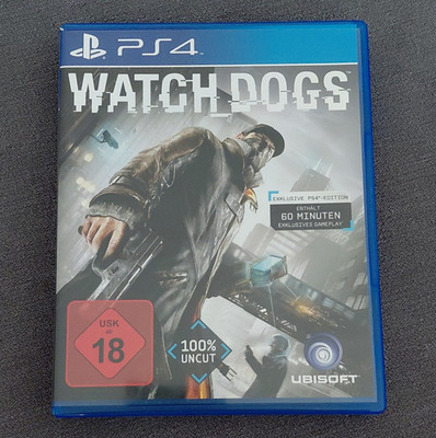 Ubisoft Watch Dogs PS4 PAL USK 18 100% Uncut Multiplayer CUSA-00016