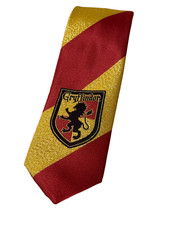 Harry Potter Gryffindor Teen/kid Necktie Gold Glitter Wizarding World 48"x 2.5"