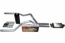 Chevy Gmc 1500 Truck 15-18 2.5 Dual Exhaust Kits Cherry Bomb Salute Black Tips