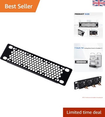 7 Zoll 1 HE belüftete Leerplatte für DeskPi RackMate TT - Optimal Airflow Metallgestell