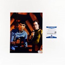 Leonard Nimoy Star Trek Spock 8x10 Photo Signed Autographed BAS Beckett COA
