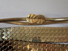 Vintage 80 s Metallic Golden Belt