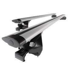 Alu Dachträger für BMW iX3 G08 SAV (2021-....) D silbern integrierte Relinge