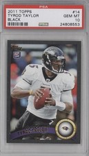 2011 Topps Black 49/55 Tyrod Taylor #14 PSA 10 GEM MT 2x3