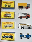 Lot of (4) 1960's VTG Matchbox Vehicles w/Boxes!!!-Bus/Race Car/Dump&Trash Truck