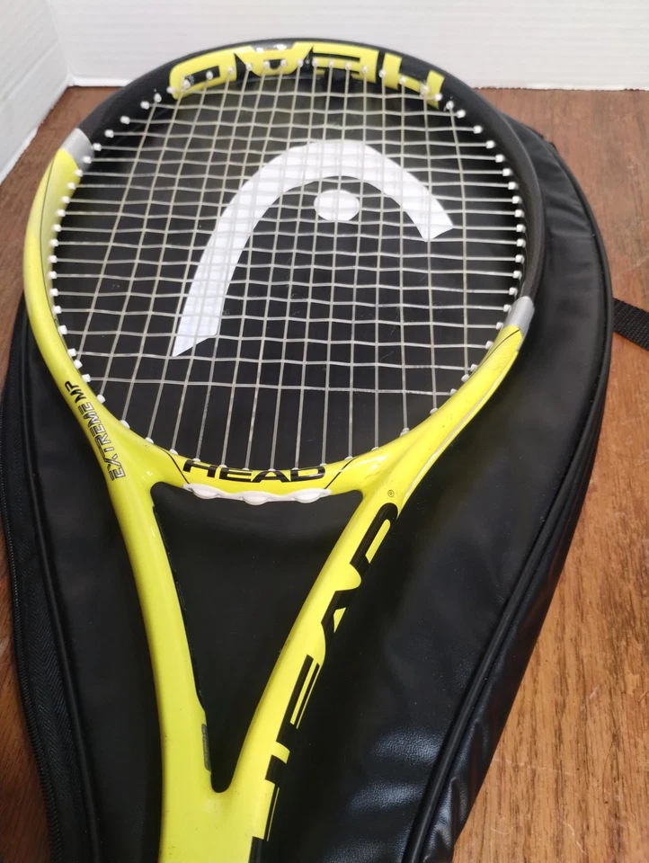Raqueta de tenis Head Extreme MP Youtek 4 1/2 100 pulgadas/27,2 pulgadas amarilla con cubierta Foto 2 de 4
