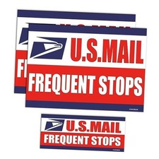 US Mail Magnetic Sign for Car, 3 Pack Set of 3