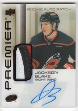 2024-25 UD Premier Bronze Rookie Patch Auto RPA Jackson Blake /249 RC