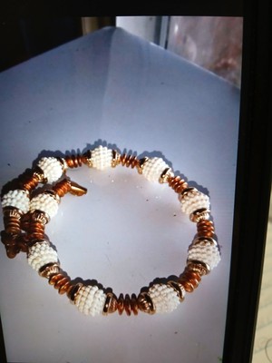 Signed Miriam Haskell Vintage Goldtone Beaded Choker 
