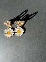 GäNseblüMchen Ohrringe Gold – Daisy BlüTen Ohrstecker Mit Schleife – Schmuck
